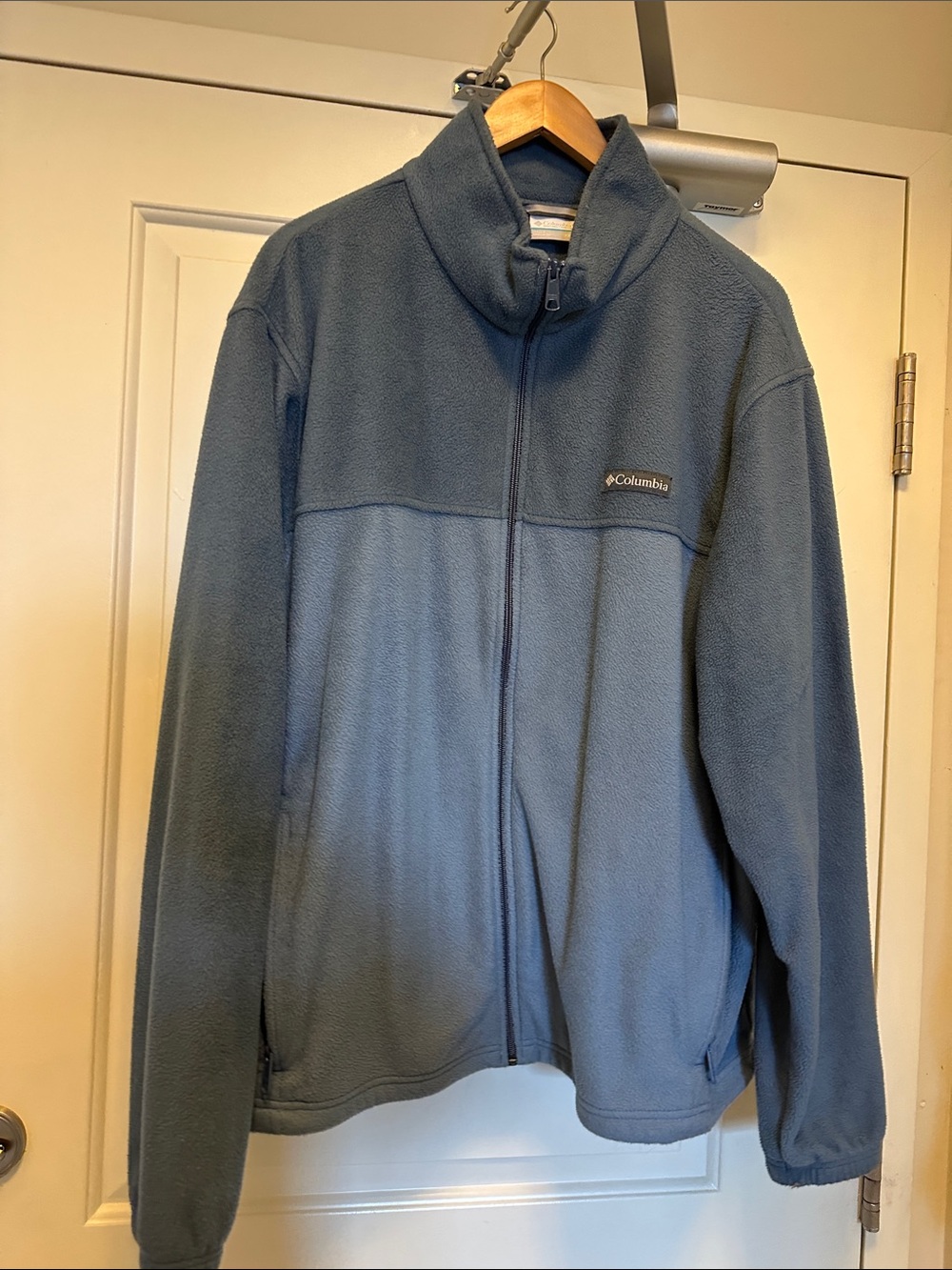 Columbia Two-Tone Slate Blue Full-Zip Fleece Jacket